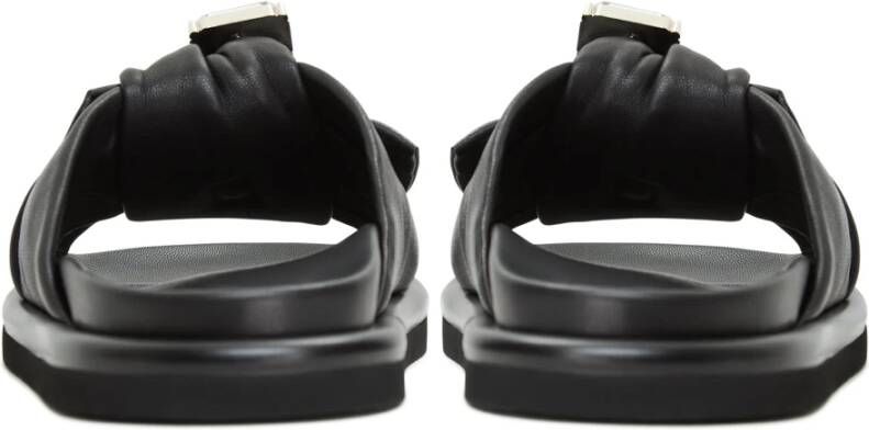 Cesare Gaspari Platform Slippers Fernanda Zwart Black Dames