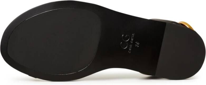 Cesare Gaspari Platte Zool Sandalen Paula Goud