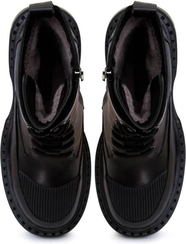 Cesare Gaspari Premium Lace-up Enkellaarzen Black Dames