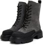 Cesare Gaspari Elegante Veterschoenen Enkellaarsjes Grijs Gray Dames - Thumbnail 2