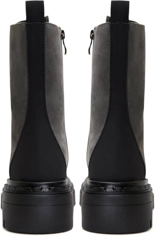 Cesare Gaspari Elegante Veterschoenen Enkellaarsjes Grijs Gray Dames