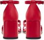 Cesare Gaspari Rode Blokhak Sandalen Red Dames - Thumbnail 5