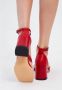 Cesare Gaspari Rode Blokhak Sandalen Red Dames - Thumbnail 10