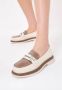 Cesare Gaspari Ronde punt blokhak loafers Beige Dames - Thumbnail 5