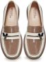 Cesare Gaspari Ronde punt blokhak loafers Beige Dames - Thumbnail 8