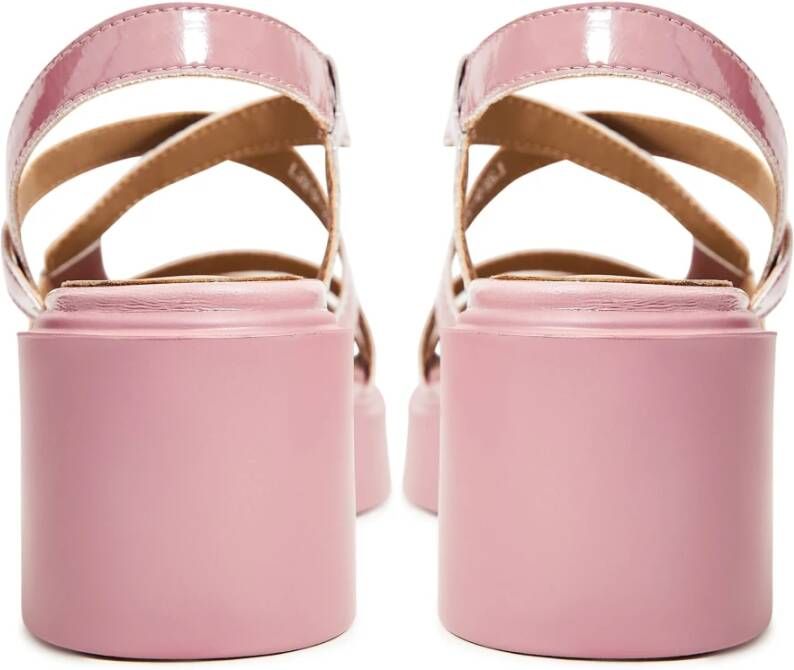 Cesare Gaspari Roze Blokhak Sandalen Pink Dames