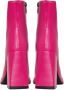 Cesare Gaspari Roze Leren Blokhak Enkellaarzen Pink Dames - Thumbnail 6