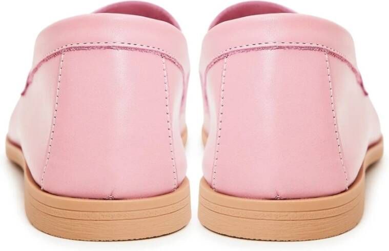 Cesare Gaspari Roze Leren Loafers Pink Dames