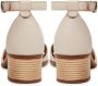 Cesare Gaspari Sandalen met blokhak Beige Dames - Thumbnail 5