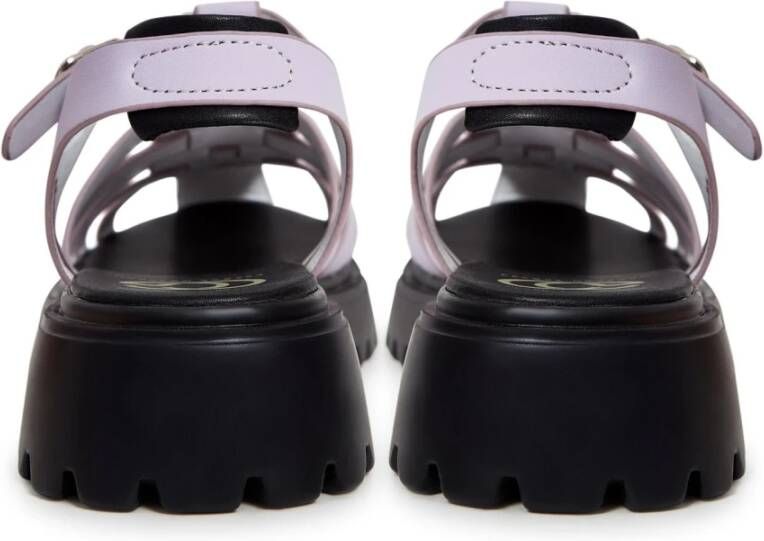 Cesare Gaspari Stijlvolle Blokhak Sandalen Purple Dames