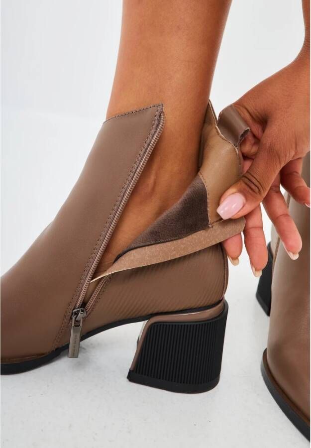 Cesare Gaspari Stijlvolle Enkellaarzen Bruin Brown Dames