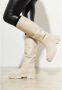 Cesare Gaspari Kniehoge lederen laarzen Beige Dames - Thumbnail 6