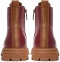 Cesare Gaspari Stijlvolle Leather Lace-up Ankle Boots Red Dames - Thumbnail 4