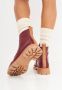 Cesare Gaspari Stijlvolle Leather Lace-up Ankle Boots Red Dames - Thumbnail 9