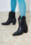 Cesare Gaspari Stijlvolle Leren Cowboy Laarzen Black Dames - Thumbnail 10