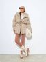 Cesare Gaspari Leren Veterschoenen Enkellaarsjes Off White - Thumbnail 5