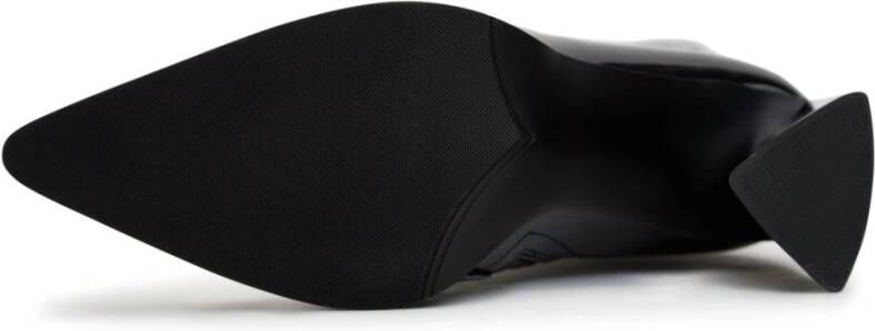 Cesare Gaspari Stijlvolle Over De Knie Laarzen Zwart Black Dames