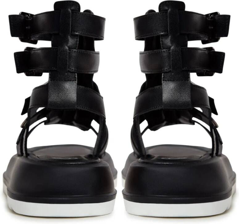 Cesare Gaspari Stijlvolle Plateau Sandalen Black Dames