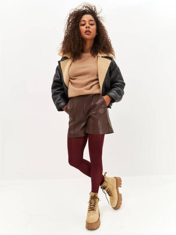 Cesare Gaspari Stijlvolle Platform Enkellaarzen Beige Dames