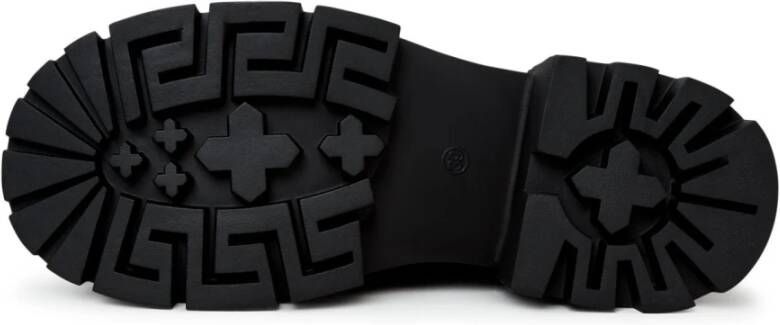 Cesare Gaspari Elegante Platform Enkellaarzen Zwart Black Dames