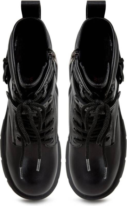 Cesare Gaspari Elegante Platform Enkellaarzen Zwart Black Dames
