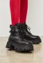 Cesare Gaspari Elegante Platform Enkellaarzen Zwart Black Dames - Thumbnail 9