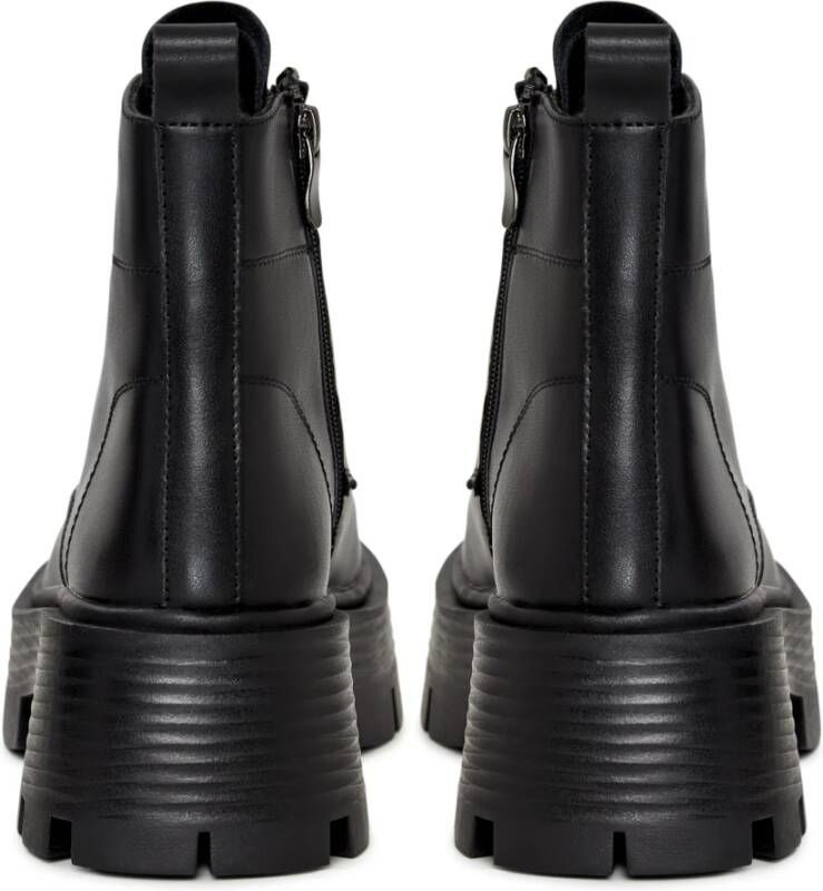 Cesare Gaspari Stijlvolle Platform Enkellaarzen Black Dames