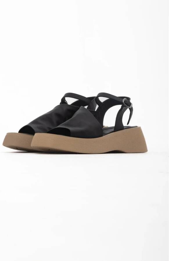 Cesare Gaspari Stijlvolle Platform Sandalen Black Dames