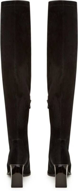 Cesare Gaspari Stijlvolle Suede Over-de-Knie Laarzen Black Dames