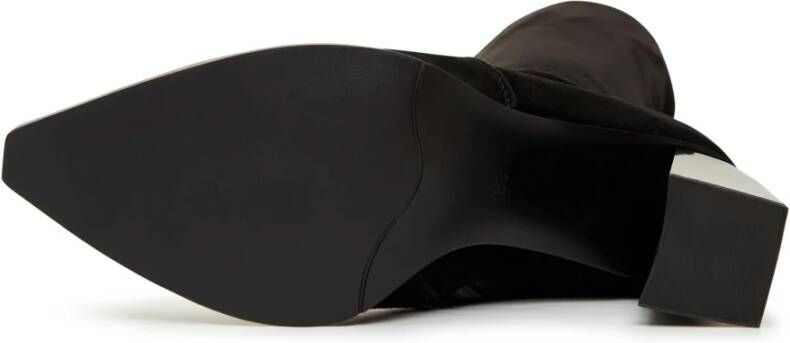 Cesare Gaspari Stijlvolle Suede Over-de-Knie Laarzen Black Dames
