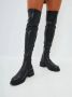Cesare Gaspari Chique Suède Overknee Laarzen Black Dames - Thumbnail 9