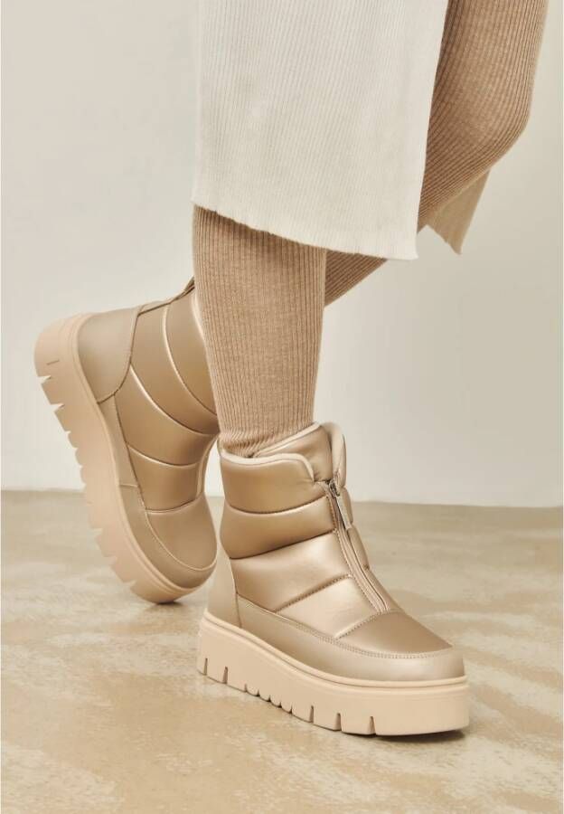 Cesare Gaspari Elegante winterlaarzen Beige Dames