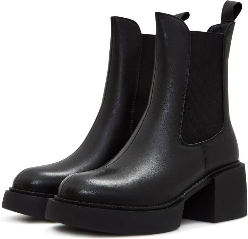 Cesare Gaspari Stijlvolle Zwarte Enkellaarzen Black Dames