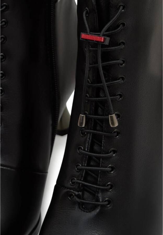 Cesare Gaspari Stiletto Classic Enkellaarzen Zwart Black Dames