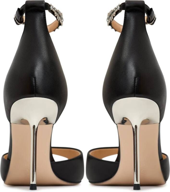 Cesare Gaspari Stiletto Hoge Hakken Sandalen Herenna Zwart Black Dames