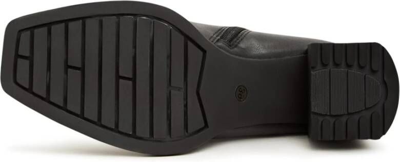 Cesare Gaspari Stiletto Leren Enkellaarzen Black Dames