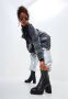 Cesare Gaspari Casual hoge hak enkellaarsjes Beige Dames - Thumbnail 4