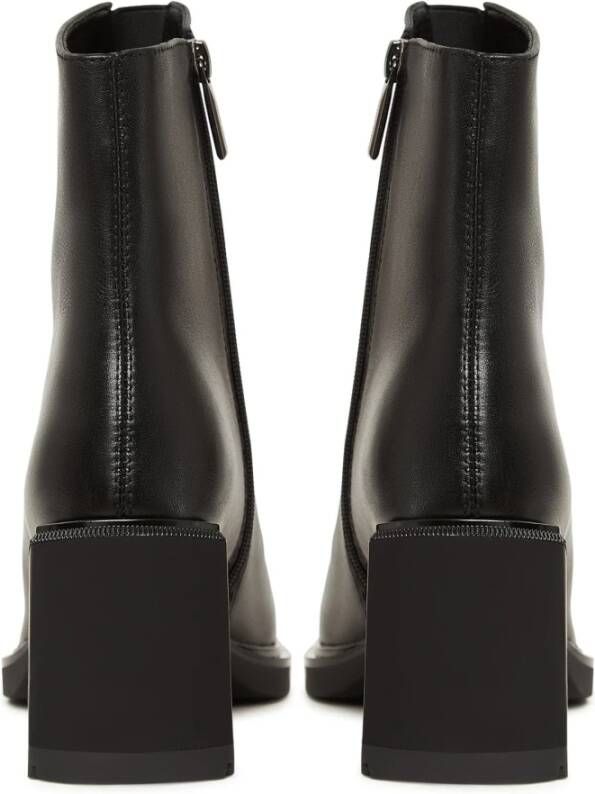 Cesare Gaspari Stiletto Leren Enkellaarzen Black Dames