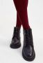 Cesare Gaspari Suede Flat Sole Ankle Boots Black Dames - Thumbnail 3