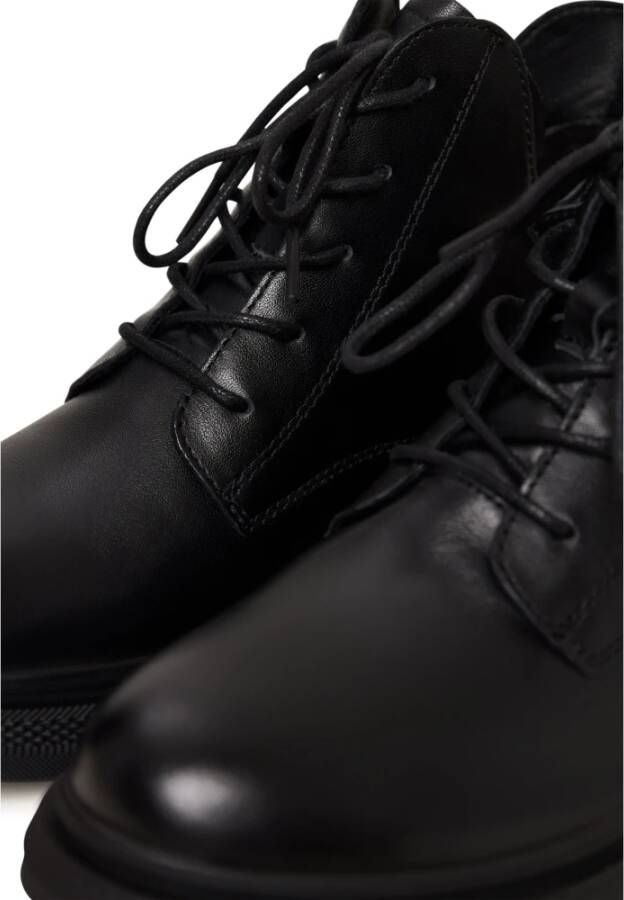 Cesare Gaspari Suede Flat Sole Ankle Boots Black Dames