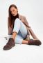 Cesare Gaspari Ankle Boots van Suède met Platte Zool Brown Dames - Thumbnail 8
