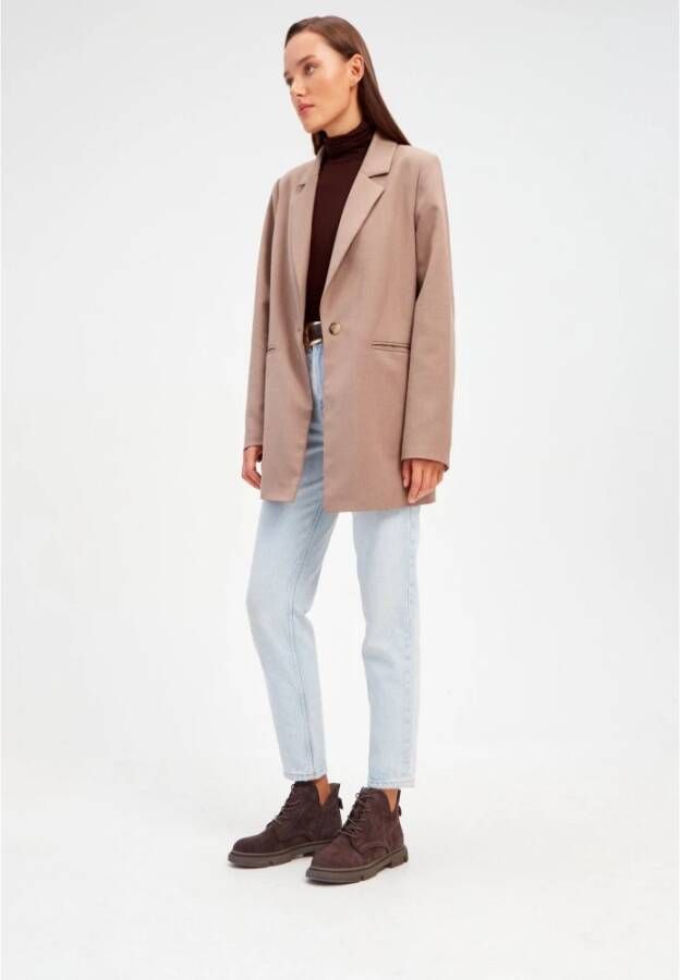 Cesare Gaspari Ankle Boots van Suède met Platte Zool Brown Dames