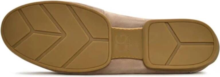 Cesare Gaspari Suede Lace-Up Loafers Beige