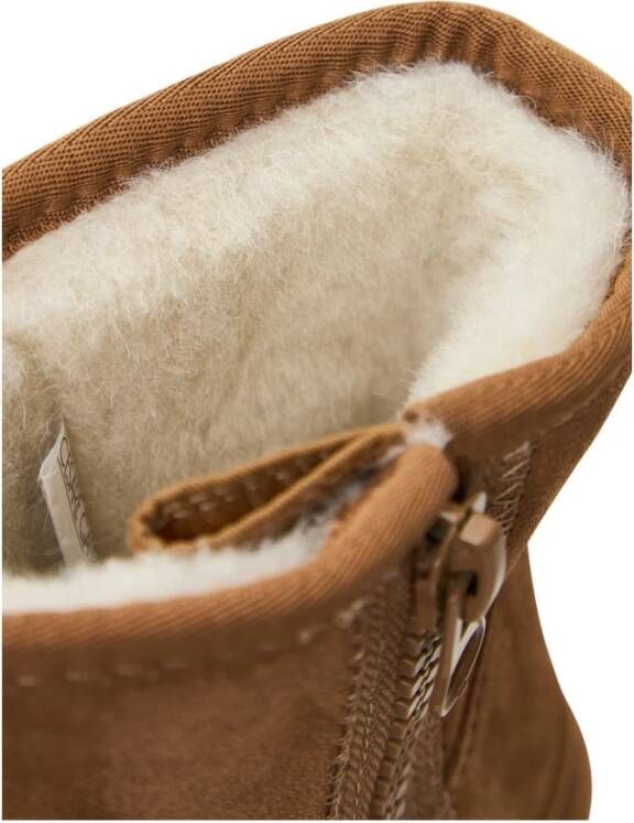 Cesare Gaspari Suede Platform Enkellaarzen Lumi Beige