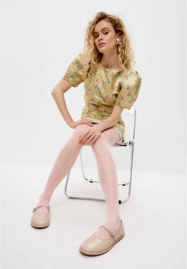 Cesare Gaspari Tijdloze elegantie Mary Jane platte schoenen Beige