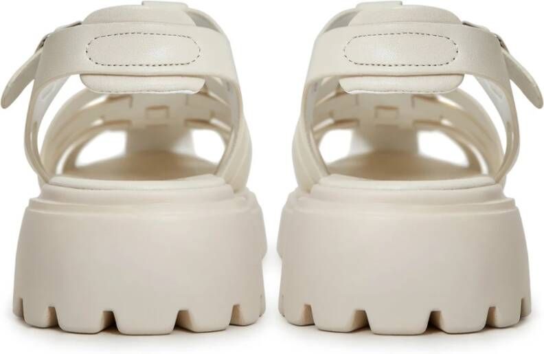 Cesare Gaspari Urban Blokhak Sandalen Beige Dames