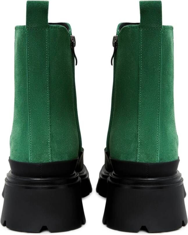 Cesare Gaspari Urban Platform Enkellaarzen Groen Green Dames