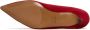 Cesare Gaspari Velvet Curve Pumps Red - Thumbnail 2