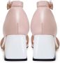 Cesare Gaspari Vierkante Hak Sandalen Stof Roze Pink Dames - Thumbnail 6