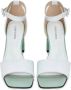 Cesare Gaspari Vierkante Hak Sandalen Wit White Dames - Thumbnail 4